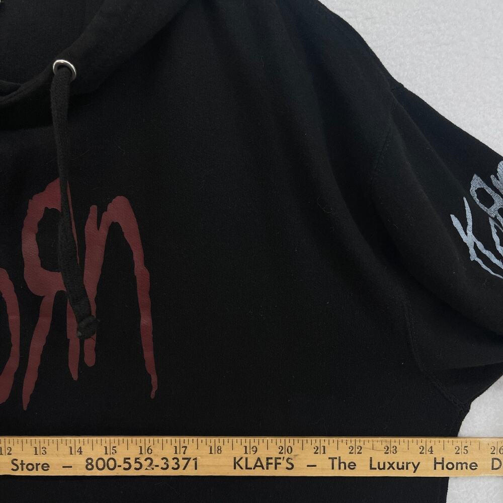 KORN Hoodie Adult L Serenity of Suffering Rock Band Pullover Sweatshirt Black - Picture 10 of 12